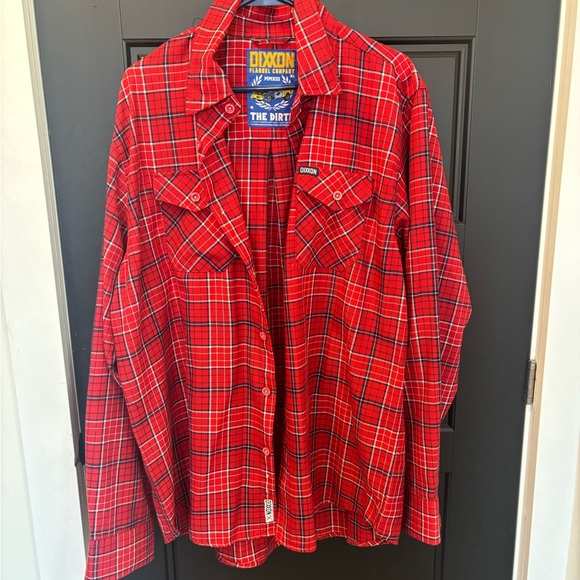 🔥2/$150🔥DIXXON The Dirte Long sleeve Flannel Plaid Men’s XL - Picture 3 of 7